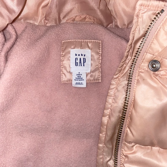 Gap Mauve/Blush Pink Puffer jacket - Picture 2 of 4